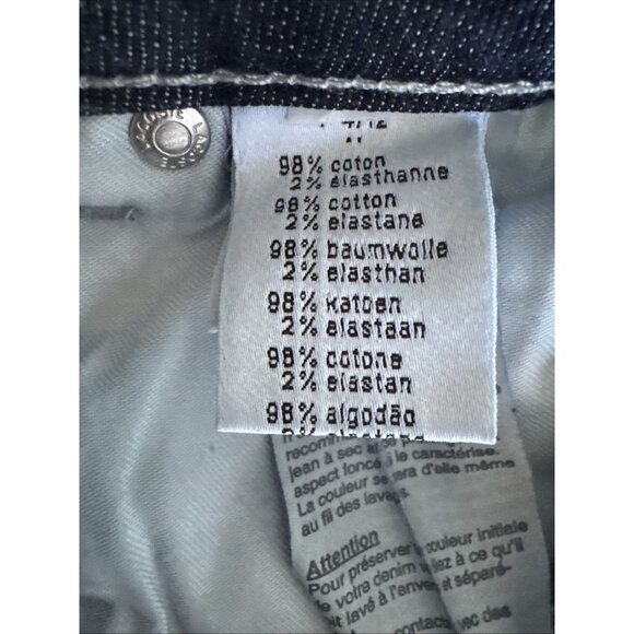 Lacoste Denim Distressed Mini Skirt Women's 34 Straight Short Y2k VTG - Picture 8 of 10